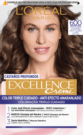 Coloracion 600 Castano Muy Claro Profundo Excellence Creme Brunette